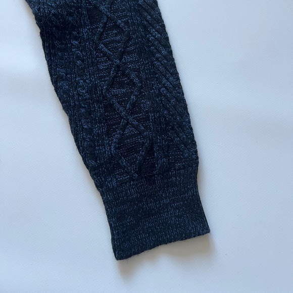 NWT GUESS Men's Ron Turtleneck Knit Sweater Size XL Black Blue Marbled MSRP $98 - Picture 8 of 14